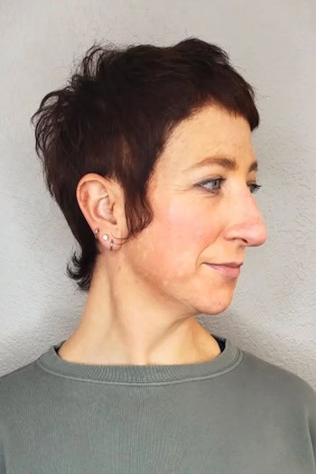Cropped Shag with Micro Bangs Hairstyle