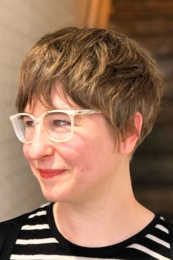 Short Shaggy Pixie with Cropped Back Hairstyle