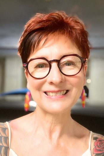 Red Cropped Pixie Hairstyle