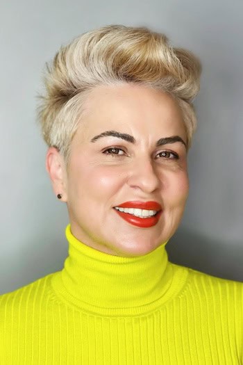 Voluminous Blonde Pixie