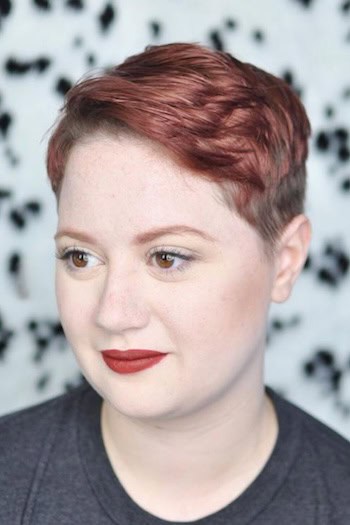 Textured Red Pixie Haircut