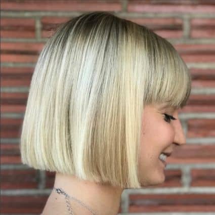 Blunt Bob With Bangs Haircut