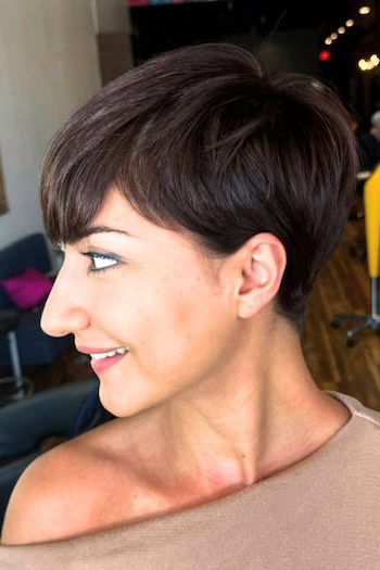 Straight Pixie With Bangs And Long Top Haircut