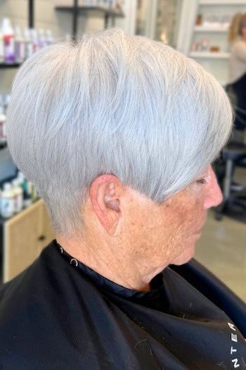 Tapered Layered Pixie Hairstyle