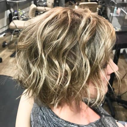 Short Messy Wavy Bob Haircut