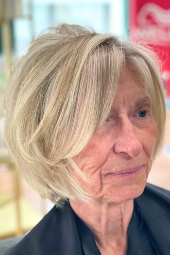 Chin-Length Layered Bob Hairstyle