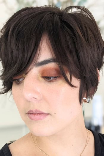 Tousled Long Layered Pixie Haircut