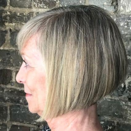Short Straight Bob With Bangs Haircut