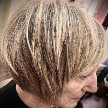Layered Textured Bob Haircut