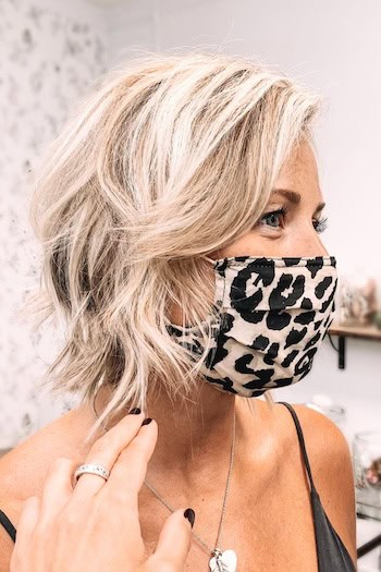 Layered Blonde Wavy Bob Haircut