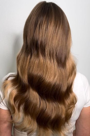 Muted Gold Copper Hair Color