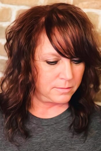 Medium Shaggy Waves with Bangs Haircut