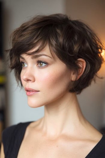 Soft Layered Pixie Bob Haircut