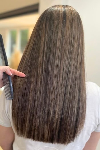 Dark Brown with Highlights Hair Color