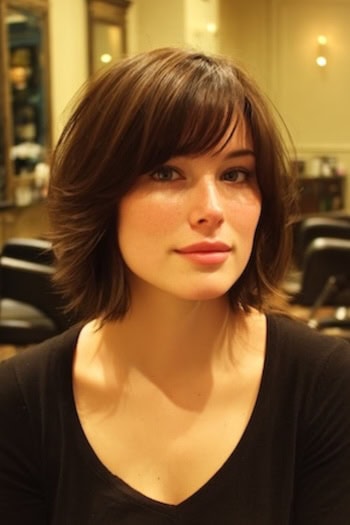 Shaggy Bob with Bangs