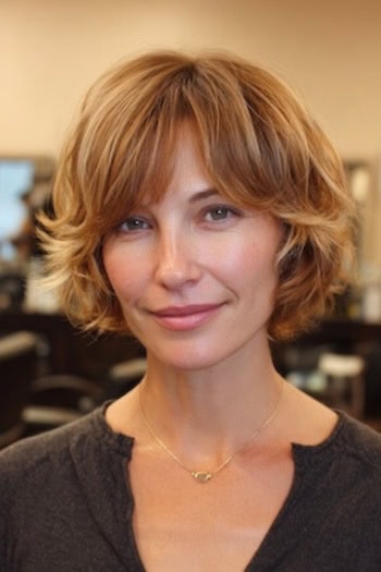 155 short layered haircuts with bangs