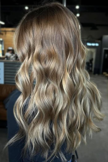 Cool Rooted Fall Blonde Hair Color