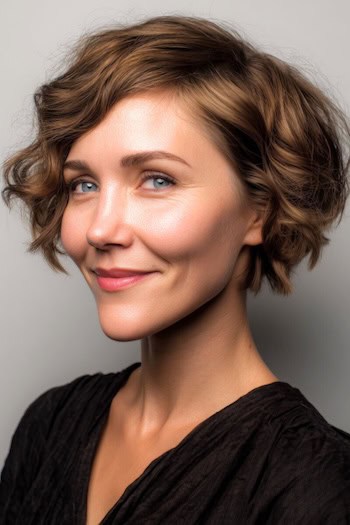 Curly Pixie Bob Haircut