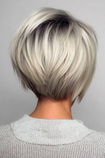 Platinum Pixie Bob Haircut