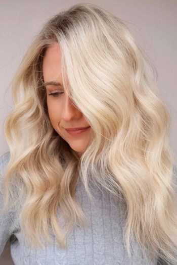 Warm Vanilla Blonde Hair Color