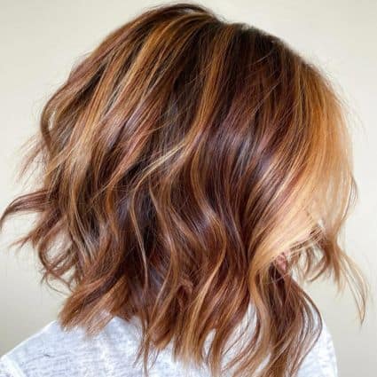 Pumpkin Spice Brunette Hair Color