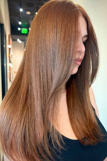 Rich Cinnamon Brown Hair Color