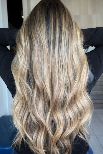 Warm Hazelnut Bronde Hair Color