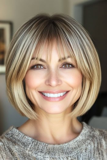 34 Sleek Bob Haircuts With Bangs That Are Totally On Trend The 34 Sleek Bob Haircuts With Bangs That Are Totally On Trend The