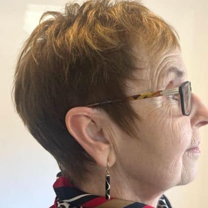 Textured Pixie with Short Sides Haircut