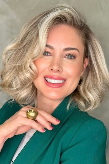 Side-Parted Long Blonde Bob with Volume Hairstyle