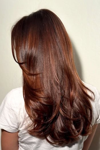 Long Tapered Layers Haircut