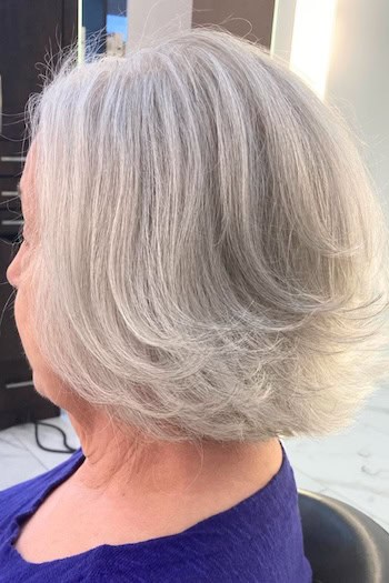 Wispy Layered Bob With Flipped Ends Hairstyle