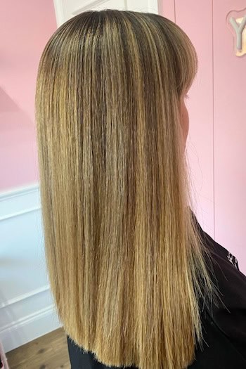 Long Straight Hair with Bangs Haircut