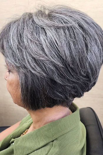 Tapered Layered Bob For Thick Hair Hairstyle