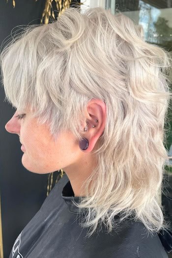 Shaggy Mullet with Choppy Layers Haircut