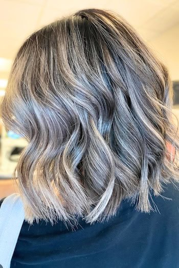 Wavy Lob Haircut