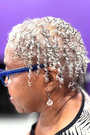 Cropped Silver Finger Coils