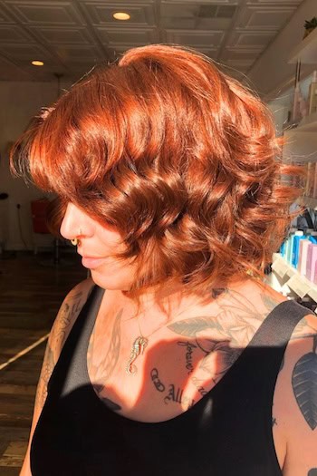 Layered Curly Bob Hairstyle