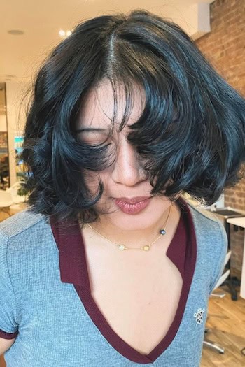 Cropped Layers For Thick Hair Hairstyle