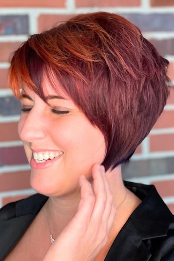 Layered Pixie Bob With Bangs Hairstyle