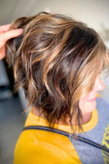 Layered Bob With Waves Hairstyle