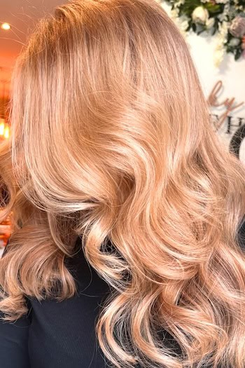 Strawberry Blonde Balayage Hair Color