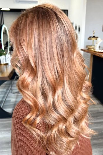 Pumpkin Spice Strawberry Blonde Hair Color