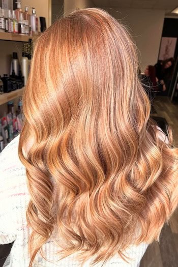 Sun-Kissed Strawberry Blonde Hair Color