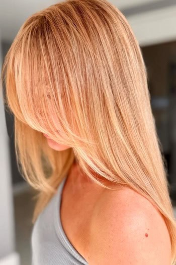Light Warm Strawberry Blonde Hair Color
