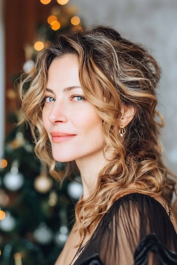 Curly Hairstyle With Loose Tendrils Hairstyle