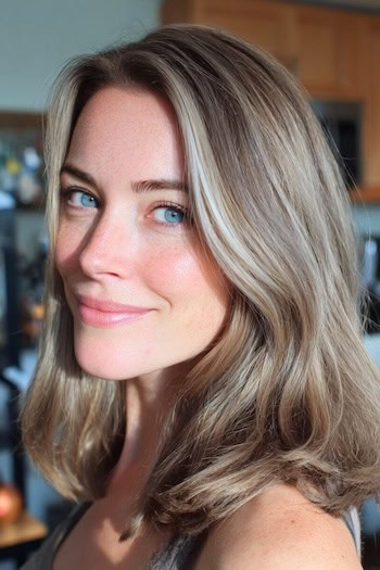 Soft Ash Blonde Balayage Hair Color