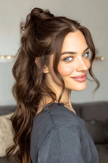 Half-Up Half-Down Hairstyle
