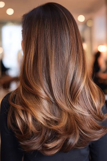 Copper Balayage Hair Color