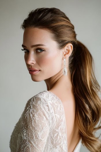 Sleek Low Ponytail with Lift Hairstyle